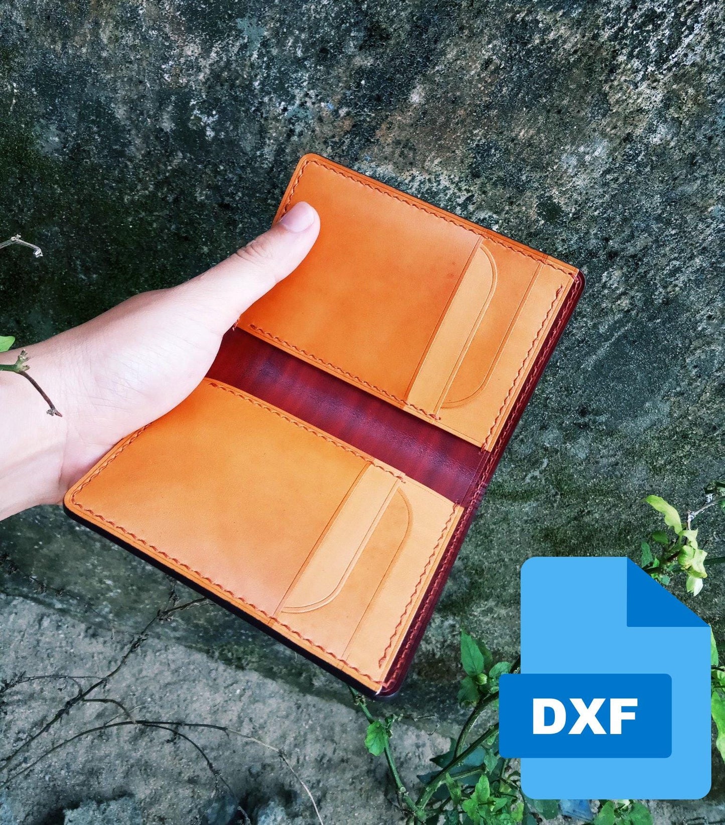 6 Bifold Wallet DXF Pattern Bundle, Fully Editable Vector Files for Laser Cutter