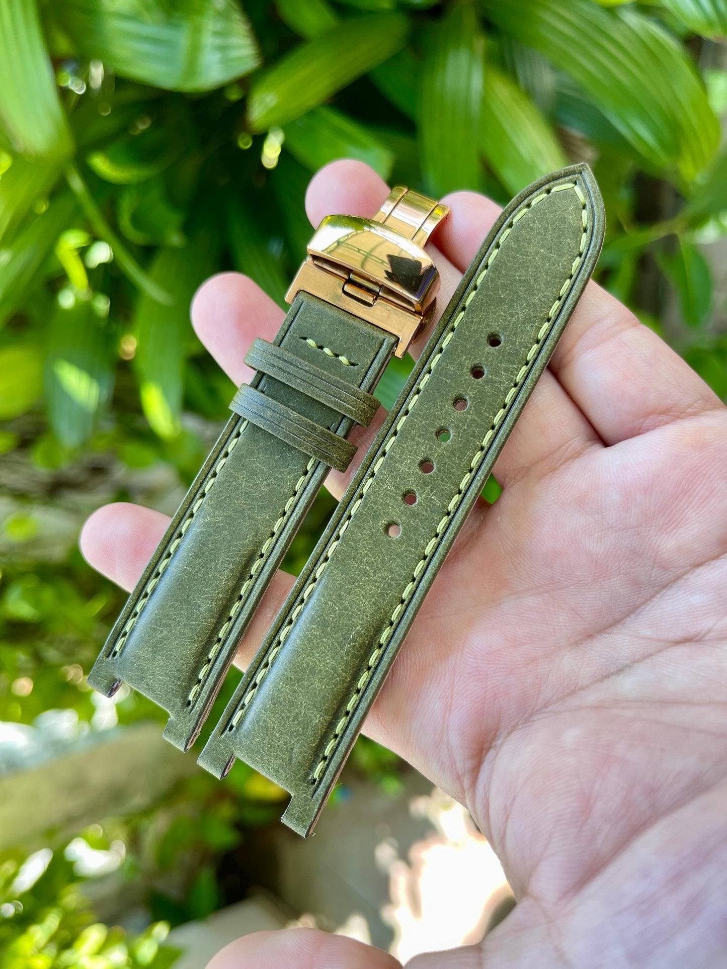 Center Notched Watch Strap From Pueblo Leather