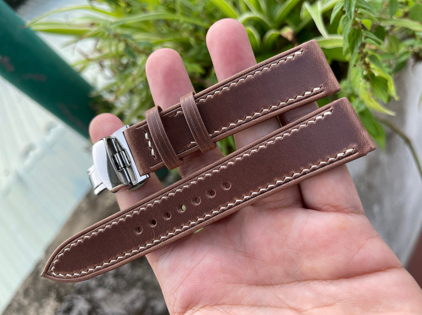 Chromexcel Folded Edge Watch Strap