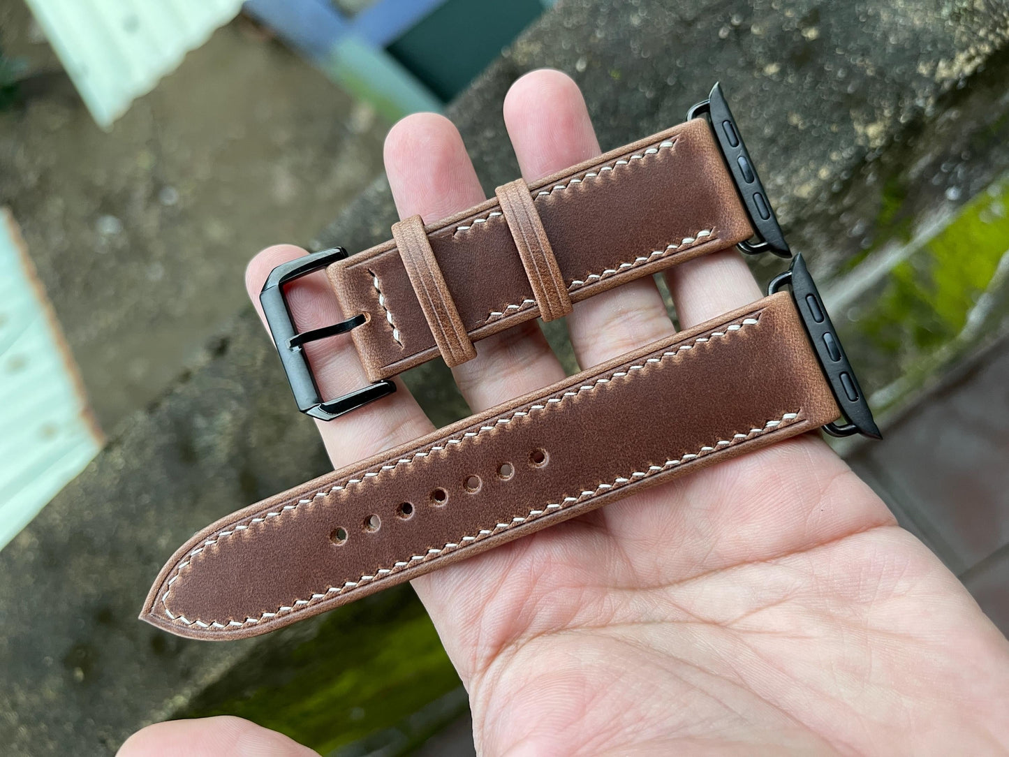Chromexcel Folded Edge Watch Strap