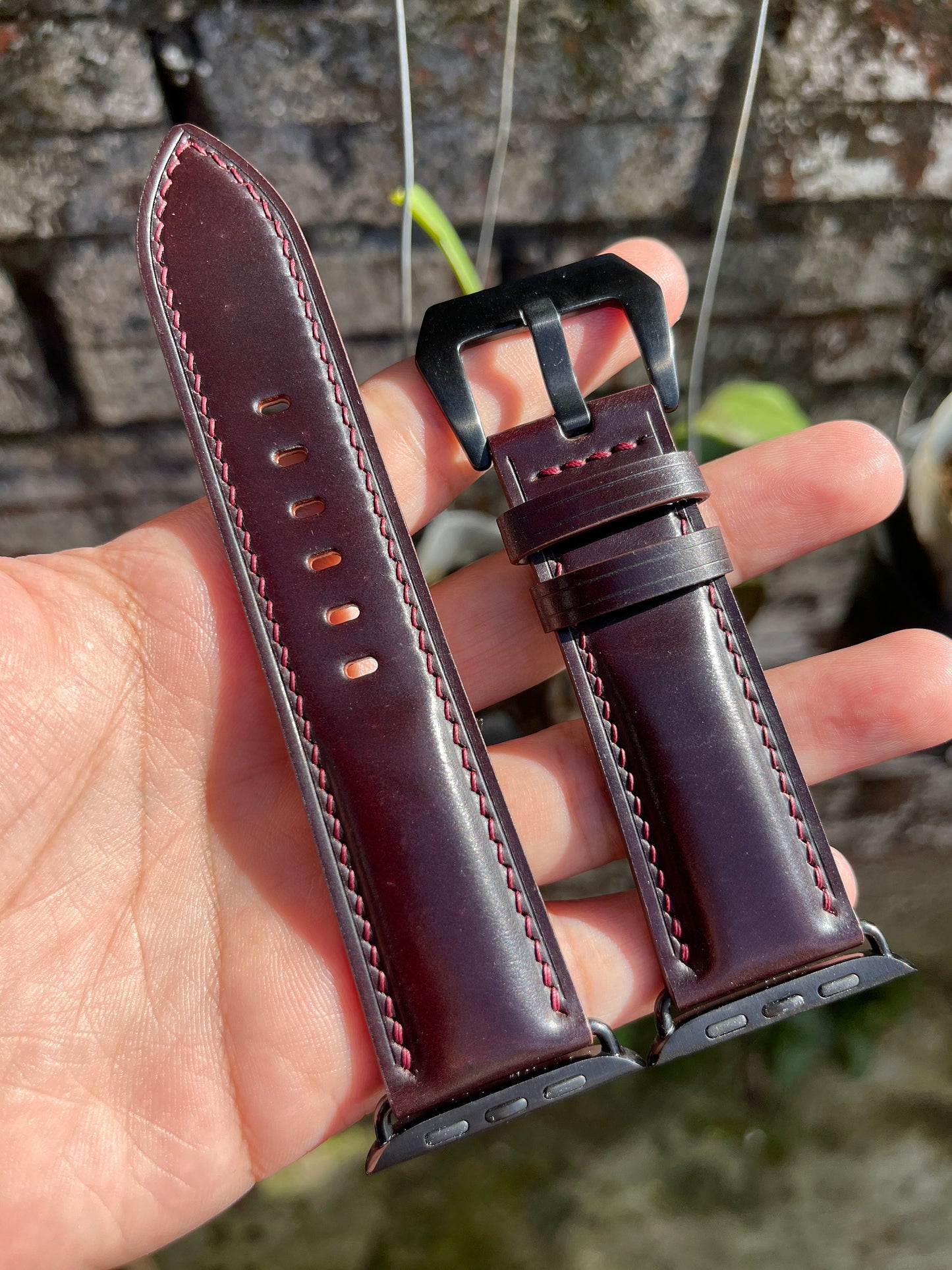 Shell Cordovan Watch Strap for Panerai and other watches