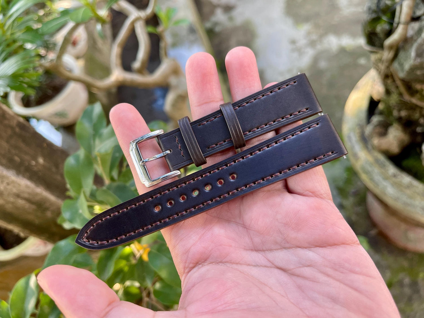 Horween Shell Cordovan Watch Strap Ultra Edition