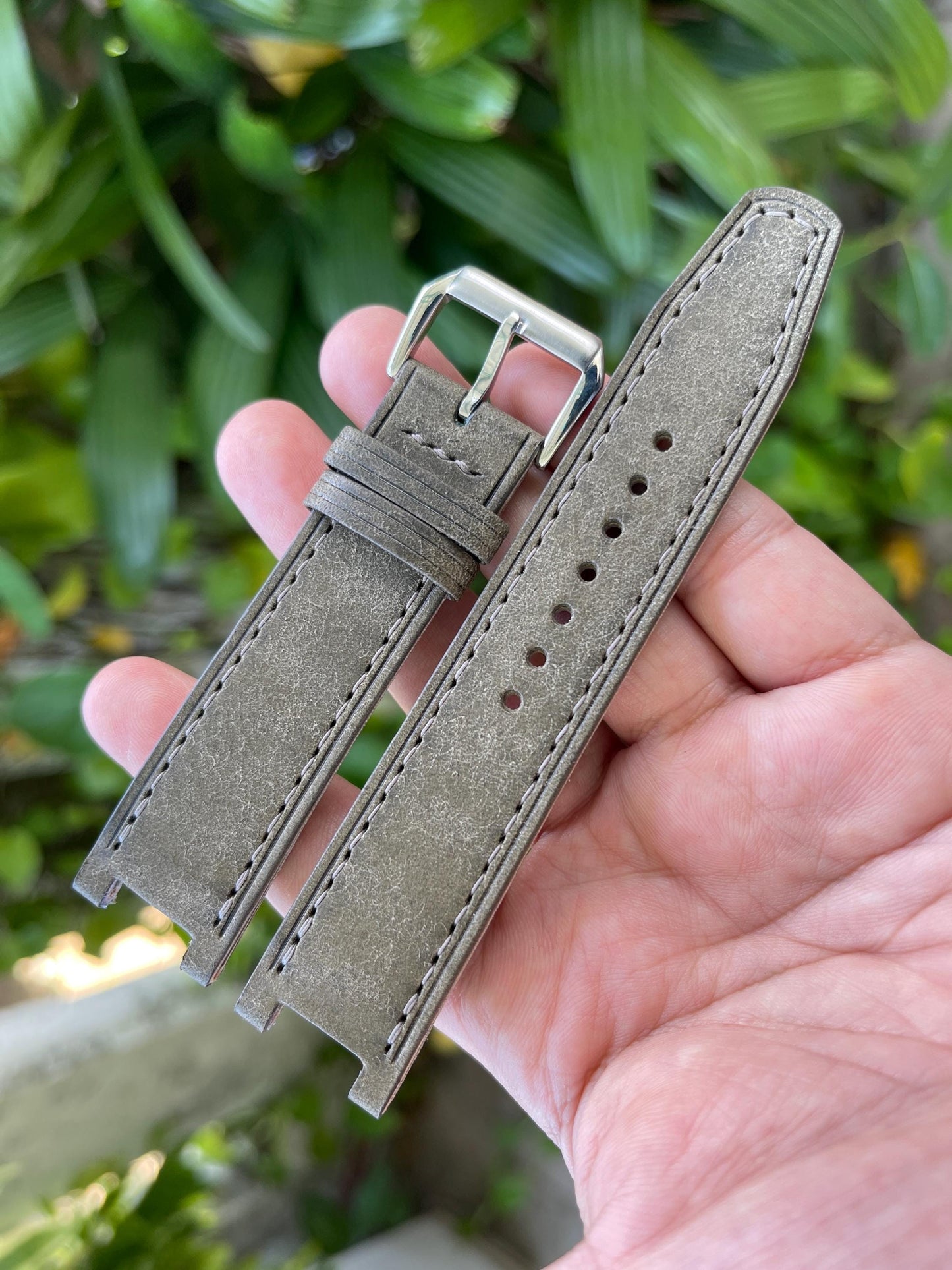Corner Notched, Center Notched Watch Strap From Pueblo Leather