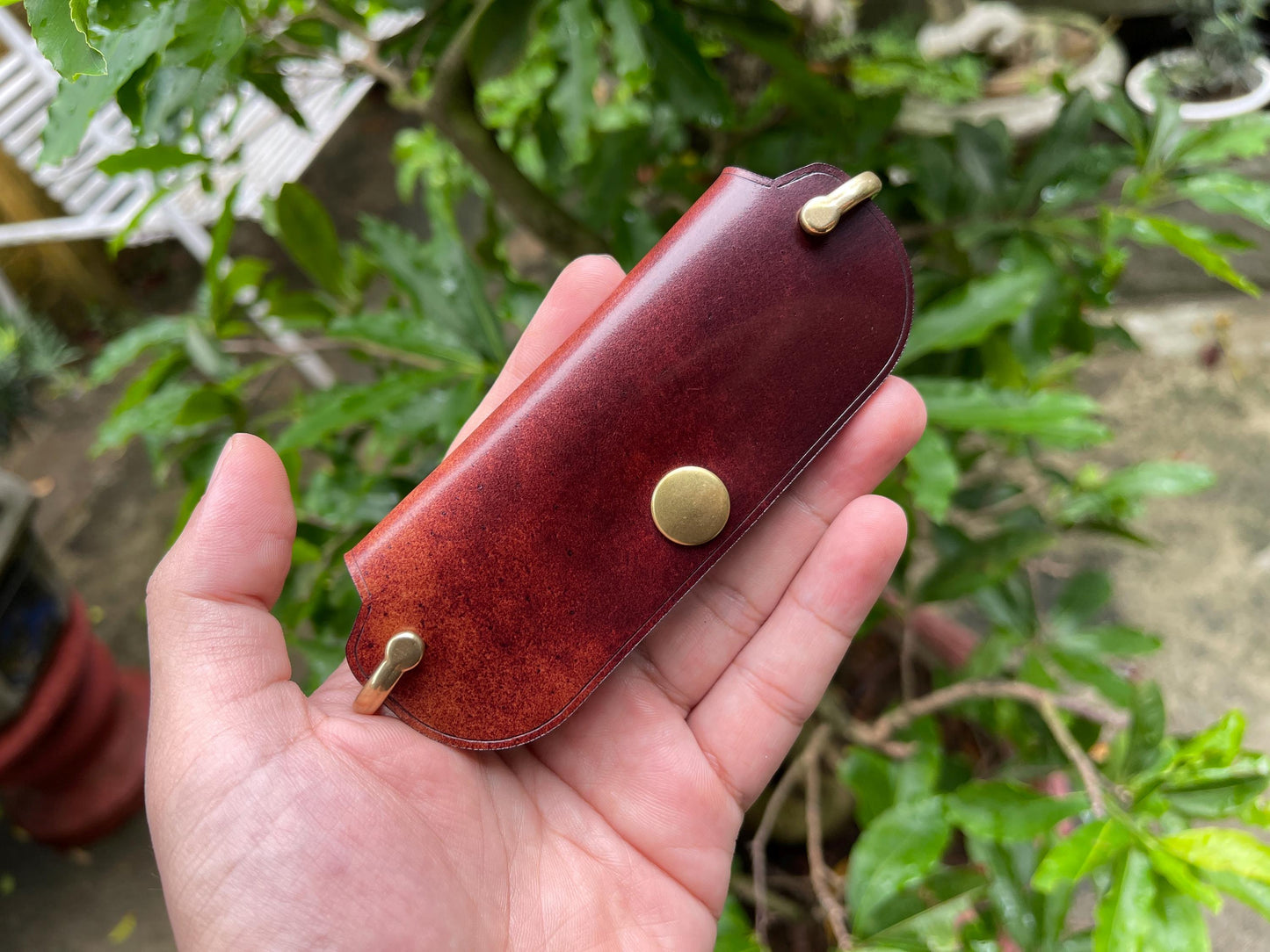 Shell Cordovan Key Folder