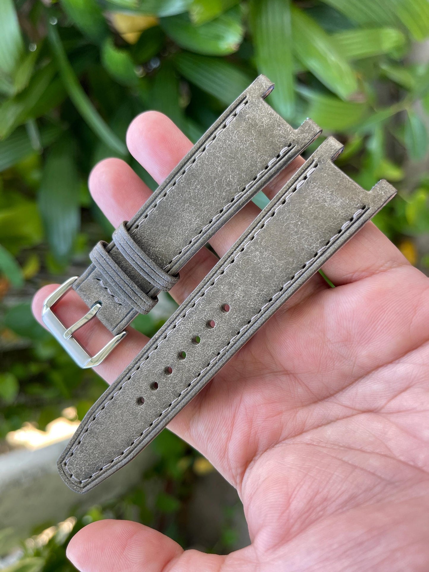 Corner Notched, Center Notched Watch Strap From Pueblo Leather