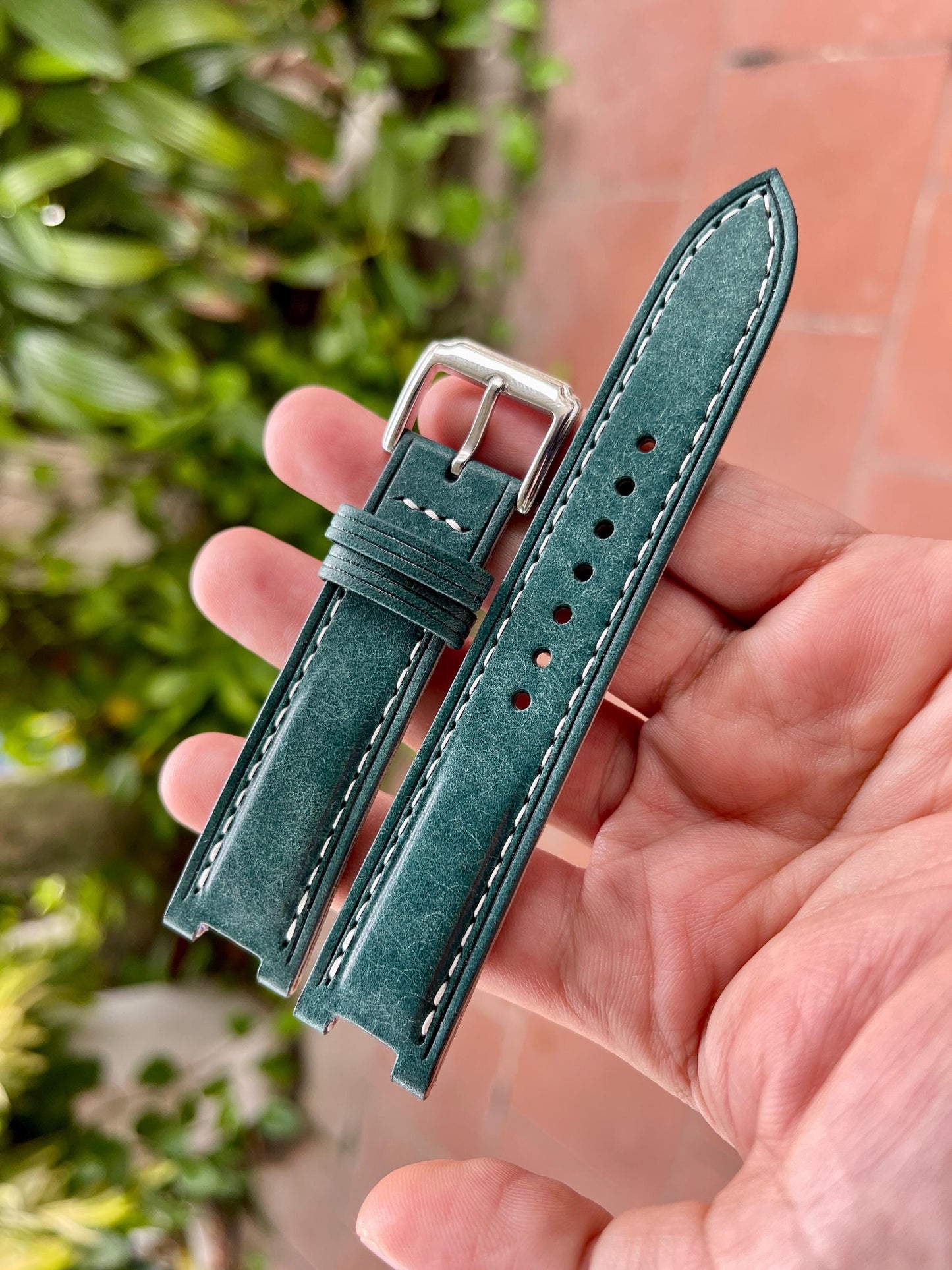 Center Notched Watch Strap From Pueblo Leather