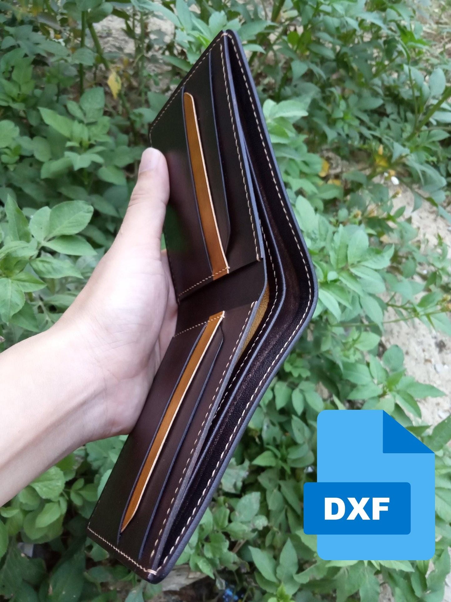 6 Bifold Wallet DXF Pattern Bundle, Fully Editable Vector Files for Laser Cutter
