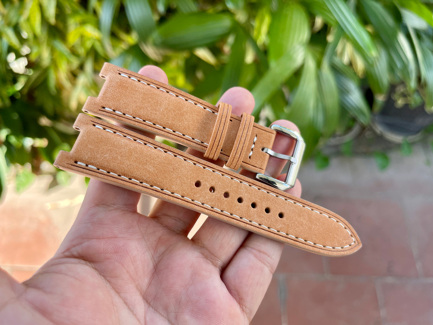 Center Notched Watch Strap From Pueblo Leather