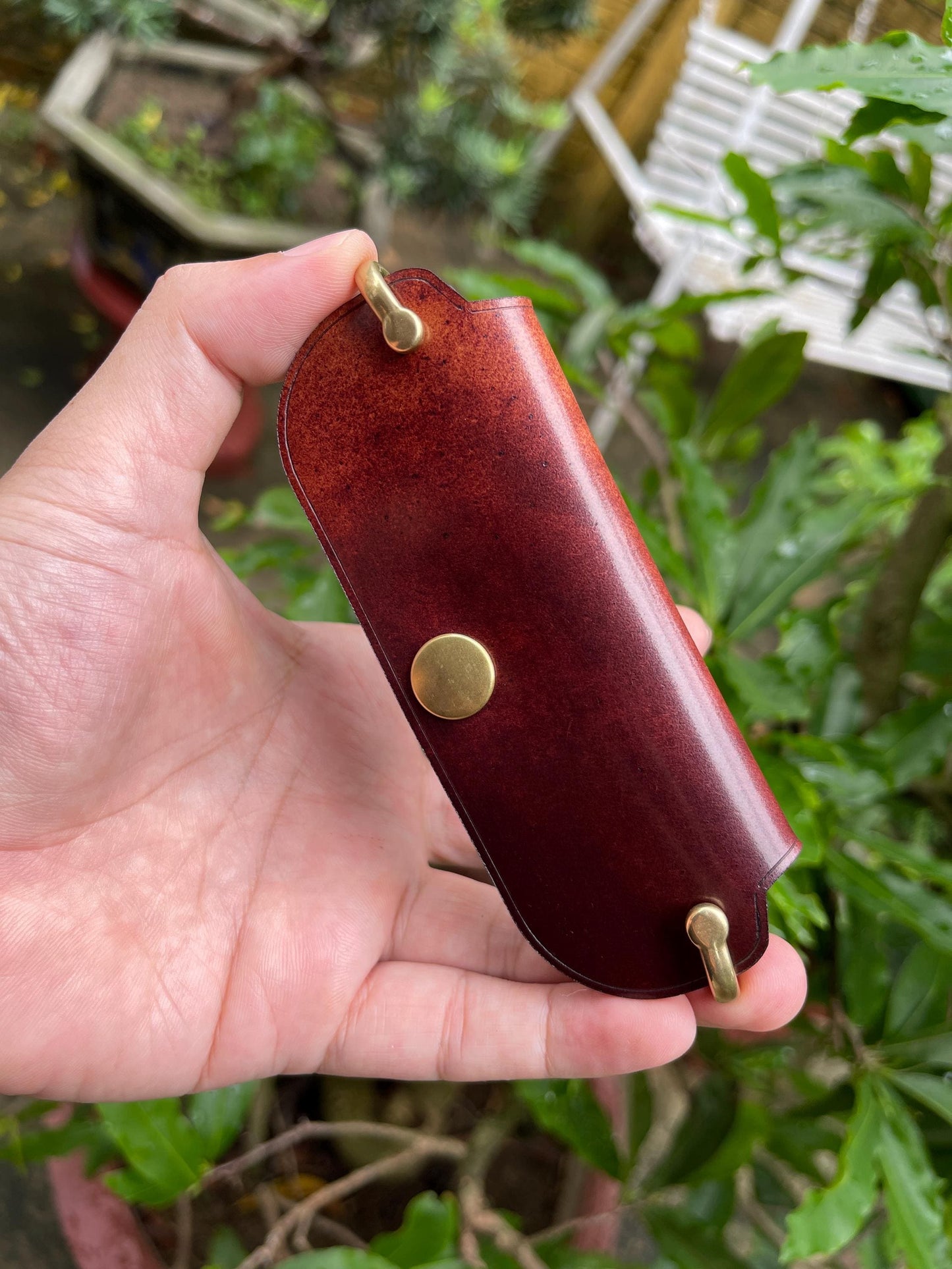 Shell Cordovan Key Folder