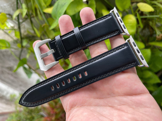 Shell Cordovan Watch Strap for Panerai and other watches