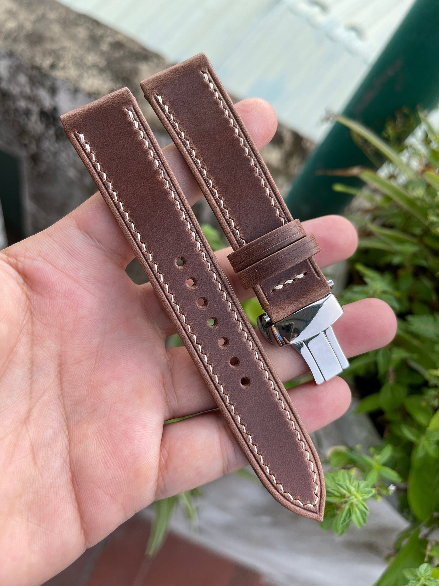 Chromexcel Folded Edge Watch Strap