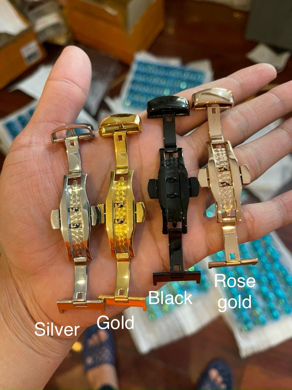 Pueblo Leather Watch Strap In Olivia Color, Quick Release Spring Bars