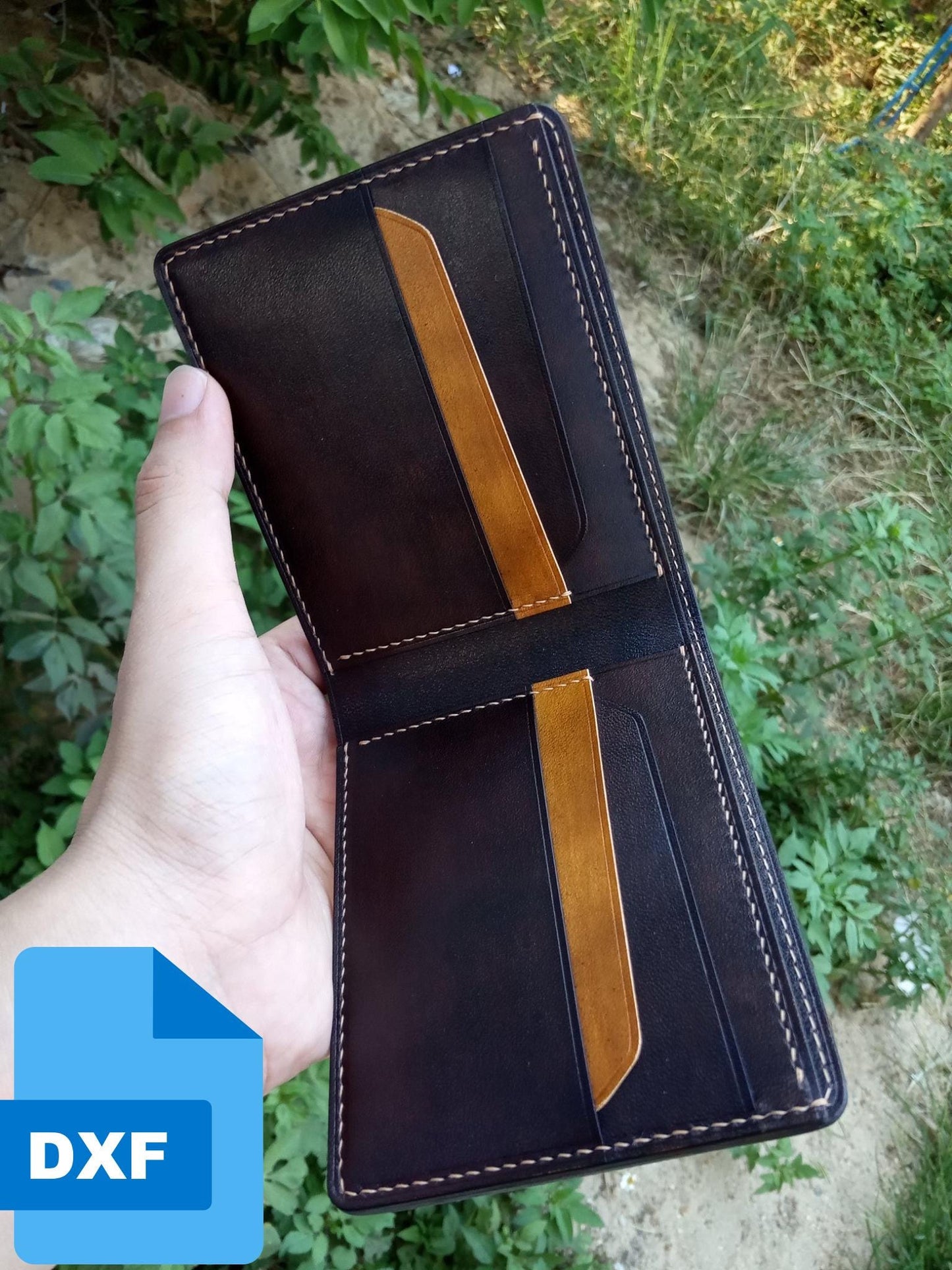 6 Bifold Wallet DXF Pattern Bundle, Fully Editable Vector Files for Laser Cutter