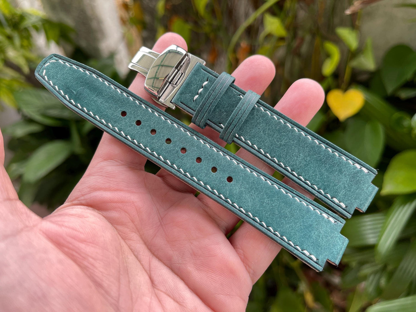 Corner Notched, Center Notched Watch Strap From Pueblo Leather