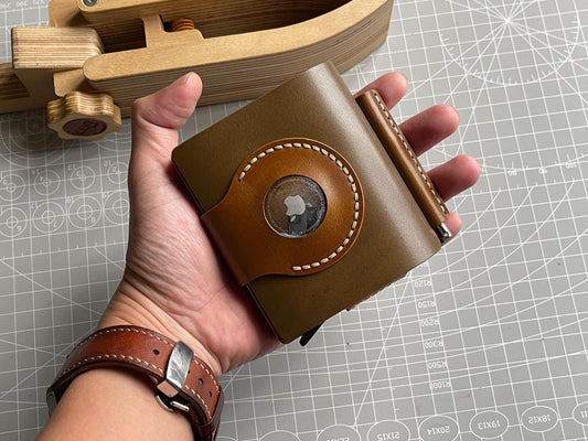 SC Wallet 4-Shell Cordovan Pop Up Wallet, RFID Protected Slim Mechanical Card Holder