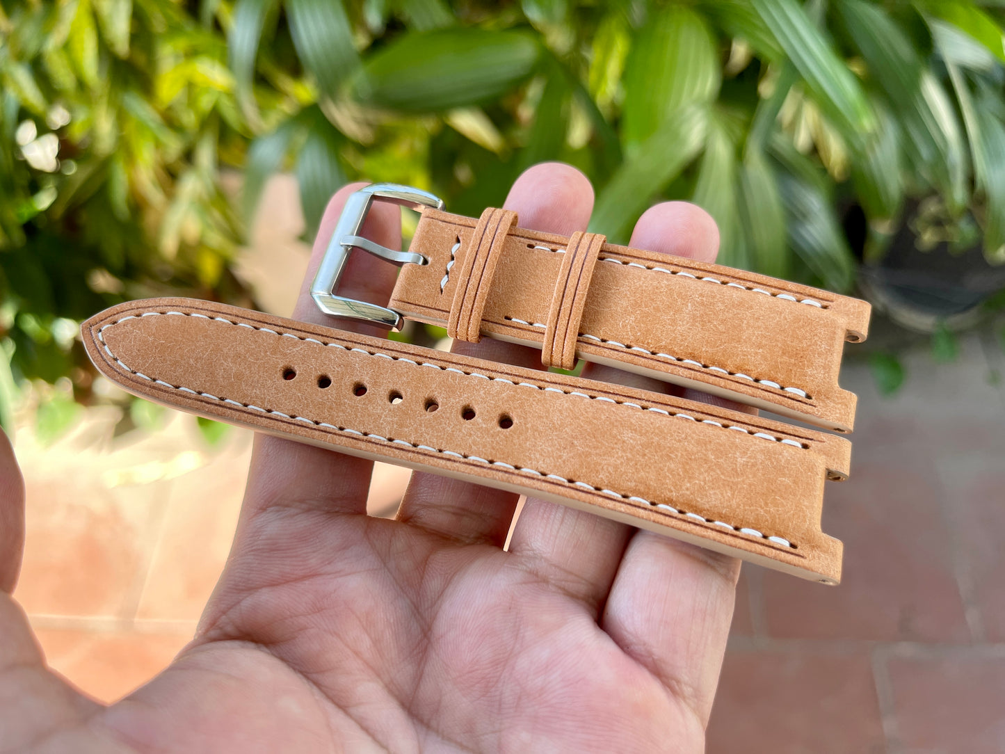 Center Notched Watch Strap From Pueblo Leather