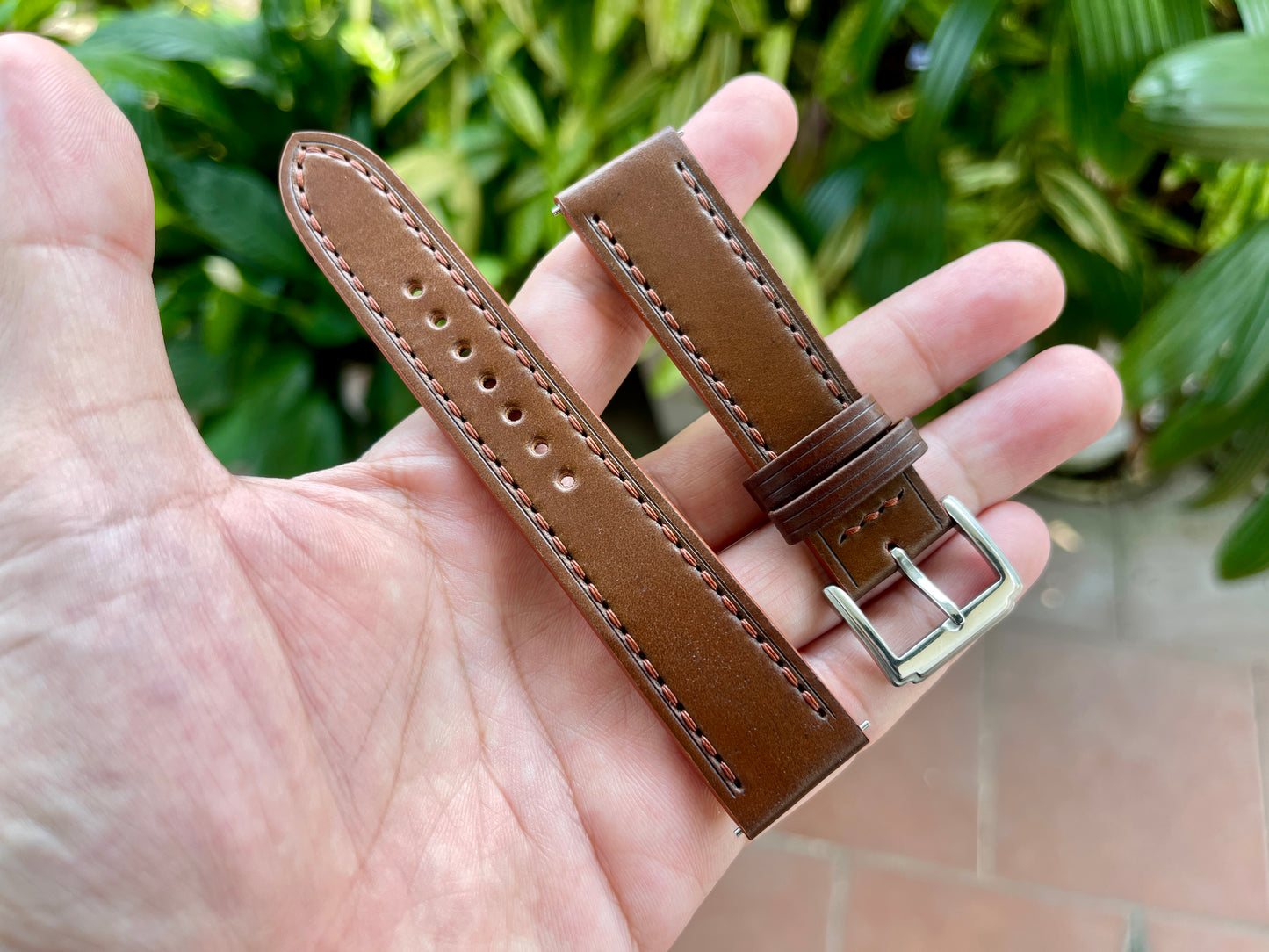 Horween Shell Cordovan Watch Strap Ultra Edition