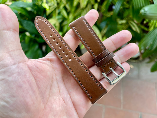 Horween Shell Cordovan Watch Strap Ultra Edition