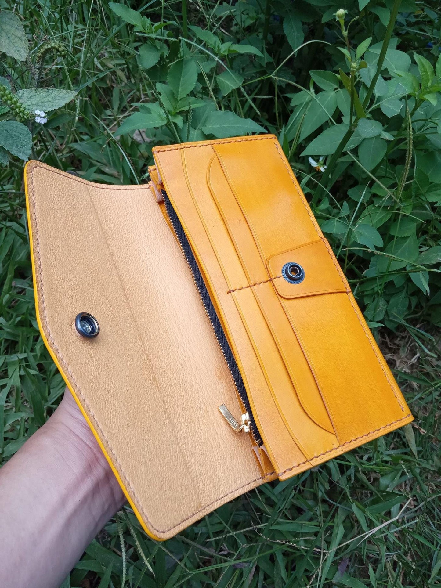 DXF Pattern Long Wallet, Fully Editable Vector Files for Laser Cutter