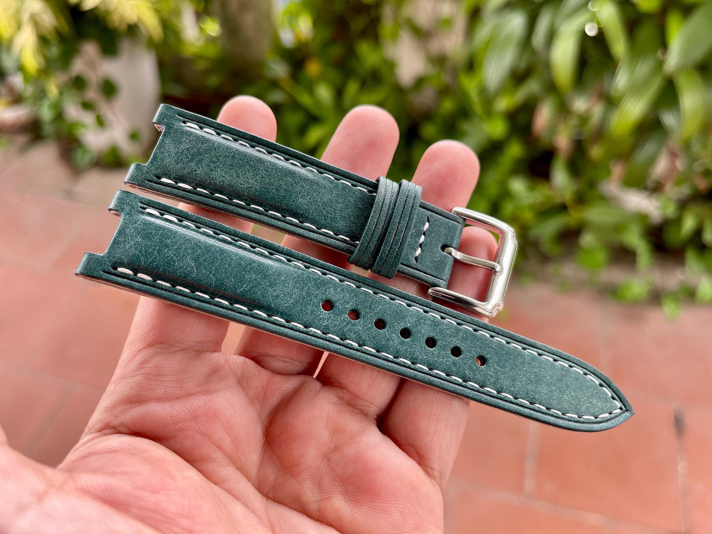 Center Notched Watch Strap From Pueblo Leather