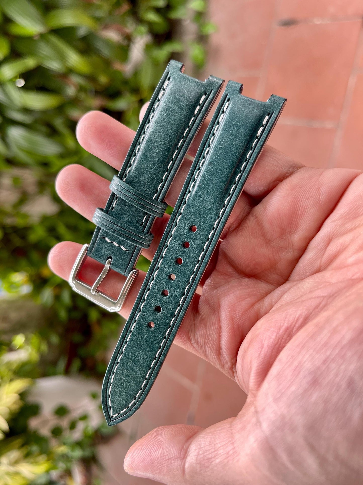 Center Notched Watch Strap From Pueblo Leather