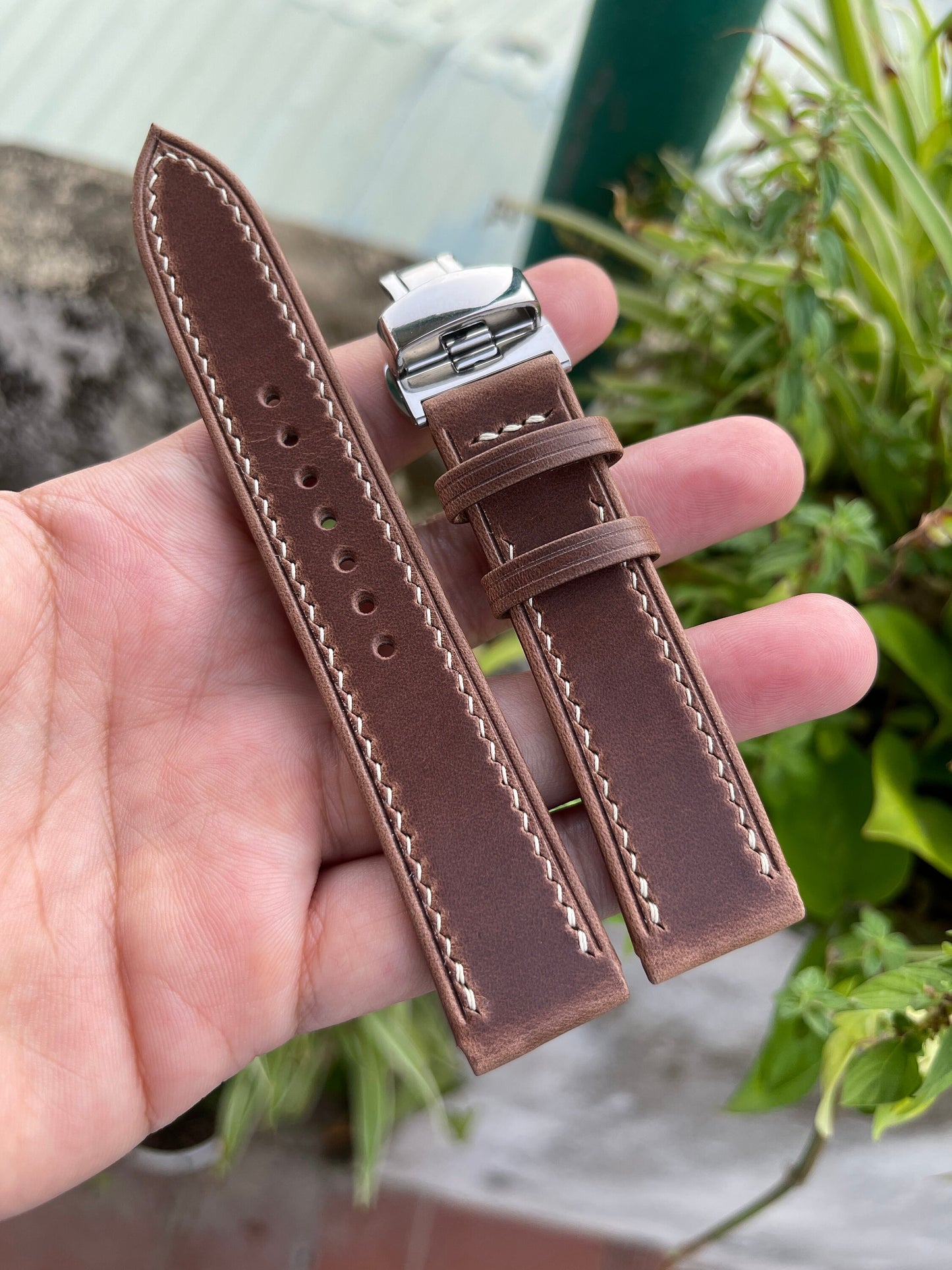 Chromexcel Folded Edge Watch Strap