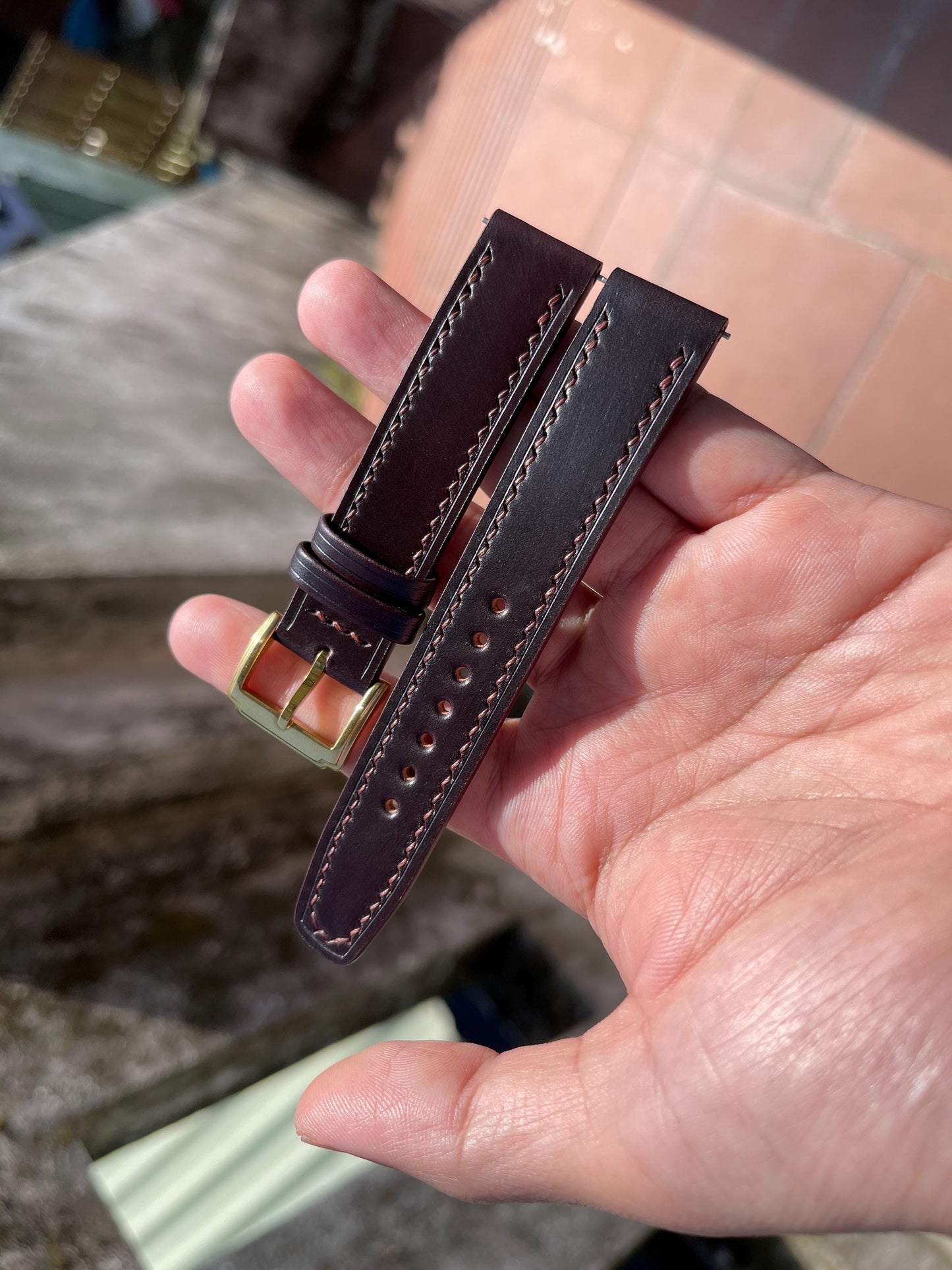 Horween Shell Cordovan Watch Strap Ultra Edition