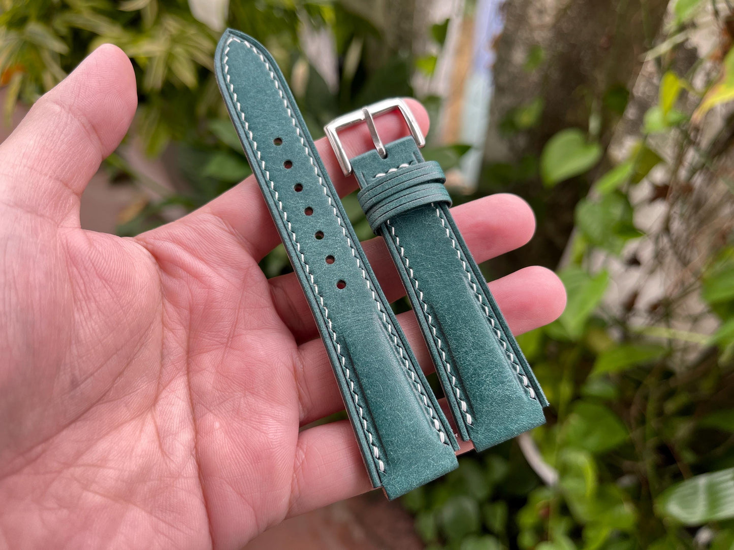 Corner Notched, Center Notched Watch Strap From Pueblo Leather