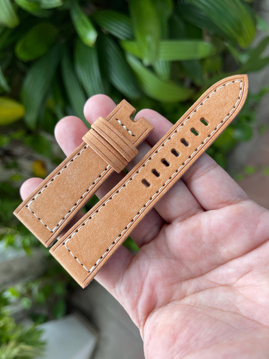 Pueblo Leather Watch Strap for Panerai, Multiple Color Options
